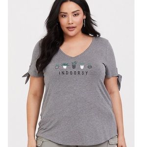 Torrid 3 Tie Sleeve Tee
